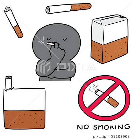 vector set of cigarettes 55103908