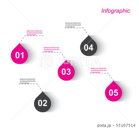 Info-graphic design template. Info-graphic design template. 55107514