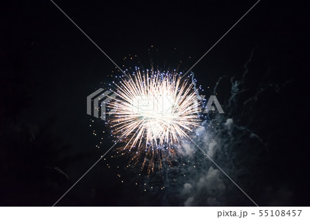 The colorful light of fireworks at The New Year's The colorful light of fireworks at The New Year's 55108457