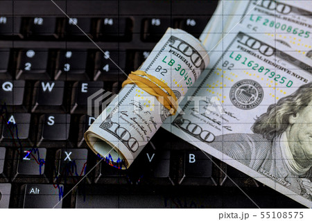 Stock market prices chart. Angled hundred us Stock market prices chart. Angled hundred us 55108575