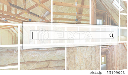 Inside wall heat isolation with mineral wool 55109098