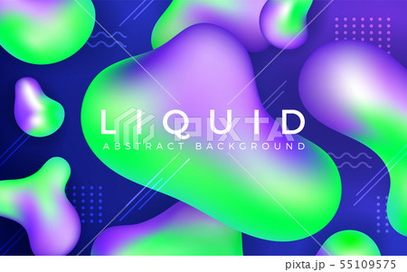 Abstract liquid banner background. Abstract liquid banner background. 55109575