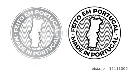 Made in Portugal, Feito em Portugal vector map 55111006