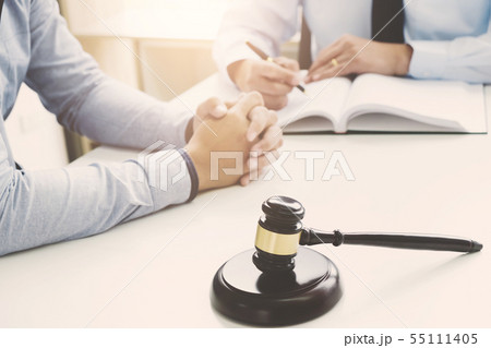 tribunal and justice concept, Consultation with tribunal and justice concept, Consultation with 55111405