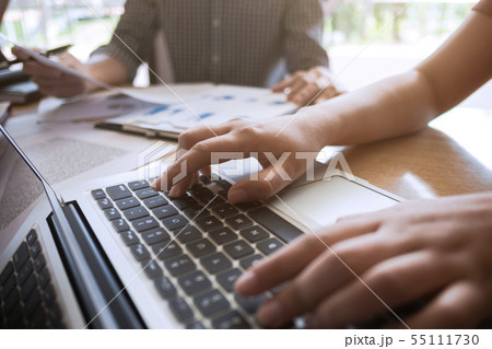 two university students working together with two university students working together with 55111730