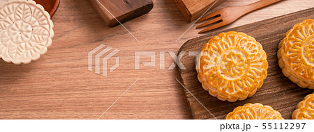 月餅 食べ物 食物 55112297