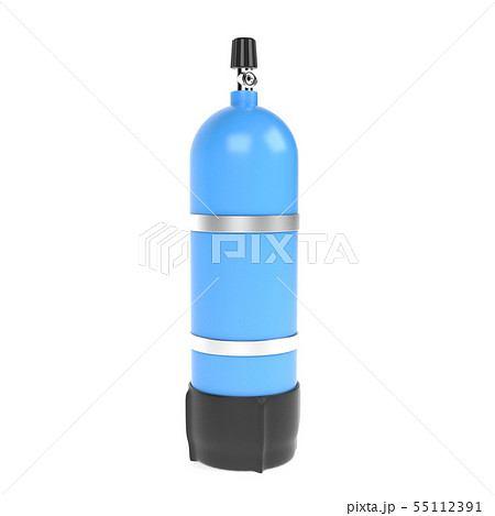 Diving air tank. 3d rendering illustration 55112391