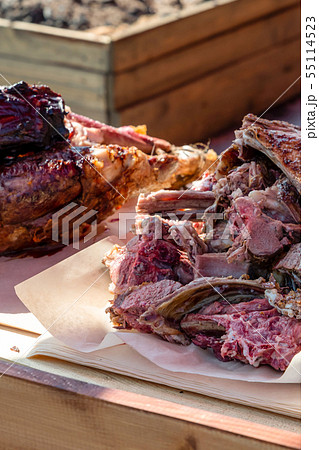 wild boar meat boar dark delicious exotic cooked 55114523