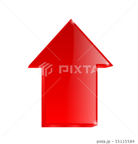 Up and down straight arrows. Red and green 55115584