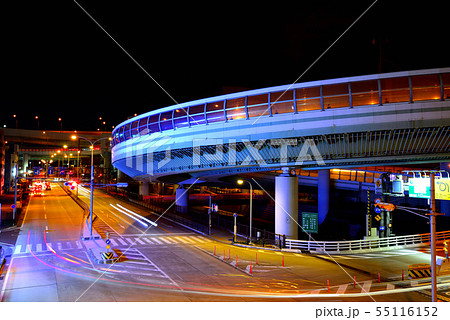 名古屋 黒川ジャンクションの夜景 名古屋 黒川ジャンクションの夜景 55116152