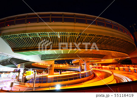 名古屋　黒川ジャンクションの夜景 55116419