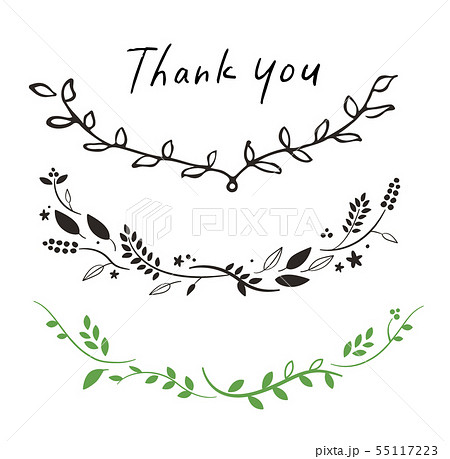 Thank You Leaves Stock Illustration