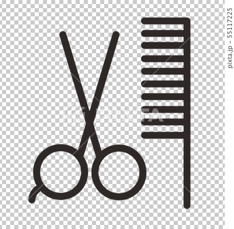 美髮沙龍剪刀和梳子 55117225