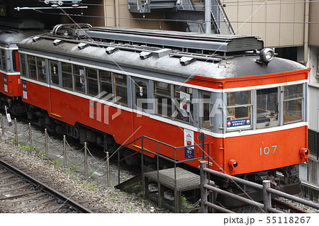 箱根登山鉄道モハ1形107号（定期運行最終日） 55118267