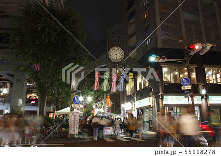 埼玉 川口ふじの市商店街 七夕祭り の写真素材