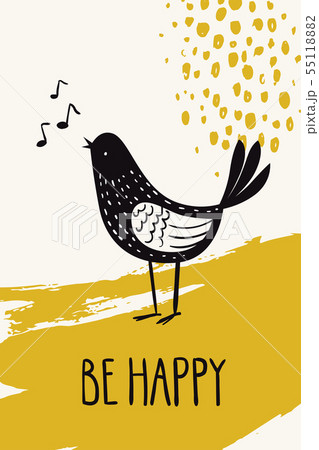 Vector autumn poster with calligraphy and retro style 55118882