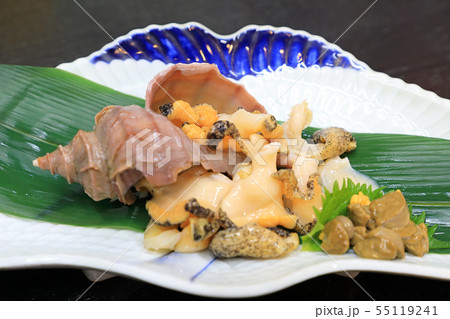 おいしいつぶ貝刺身 おいしいつぶ貝刺身 55119241