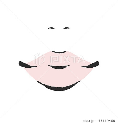 鼻と口のイラスト素材