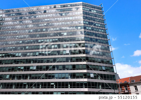 View from downside to a modern building View from downside to a modern building 55120155