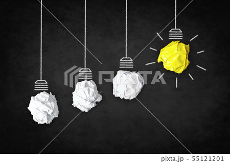creative business concept - idea light bulb creative business concept - idea light bulb 55121201