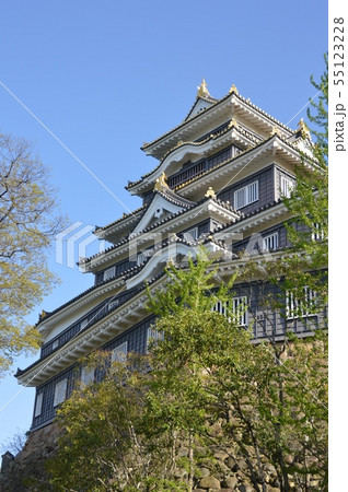 岡山城の再建天守(岡山県岡山市北区) 岡山城の再建天守(岡山県岡山市北区) 55123228