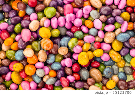 group of colorful chocolates colorful matt glazed 55123700