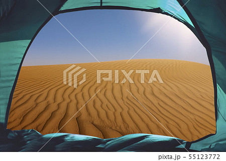 camping in the desert 55123772