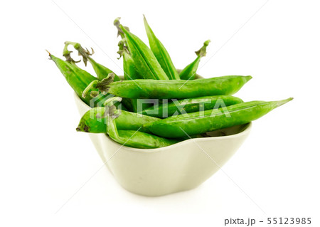 green pea pods long fresh tasty vegetables ceramic 55123985