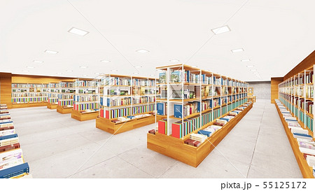 本屋　CGリアル6明るい　人無し 55125172