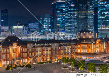 東京駅の夜景 東京駅の夜景 55126590