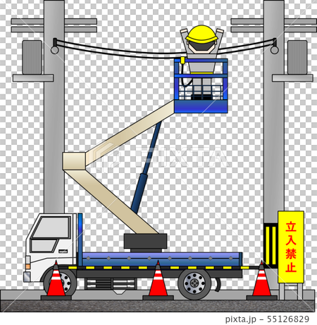 High place work vehicle (during high place work) High place work vehicle (during high place work) 55126829