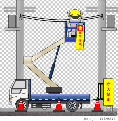 High place work vehicle (during high place work) High place work vehicle (during high place work) 55126831
