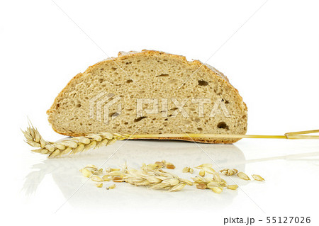 Rye wheat bread isolated on white Rye wheat bread isolated on white 55127026