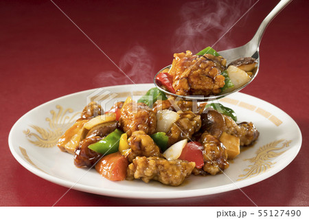 黒酢酢豚 55127490