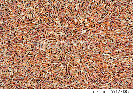 Red cargo rice background. Red cargo rice background. 55127807