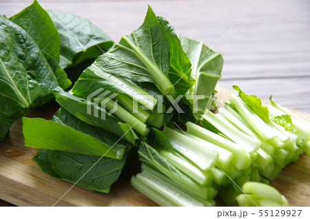 小松菜 カットした小松菜 小松菜 カットした小松菜 55129927