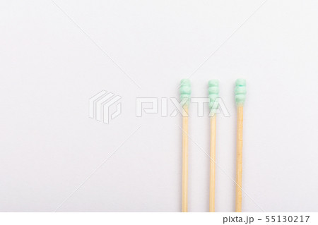 Cotton buds isolated on white background Cotton buds isolated on white background 55130217