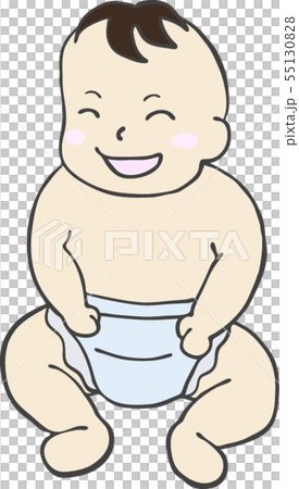 寶寶穿著尿布 55130828