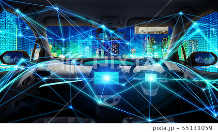 自動車とネットワーク 55131059