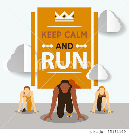 Start to run race vector illustration. Running competition. Cartoon character. Starting line. Group Start to run race vector illustration. Running competition. Cartoon character. Starting line. Group 55131149