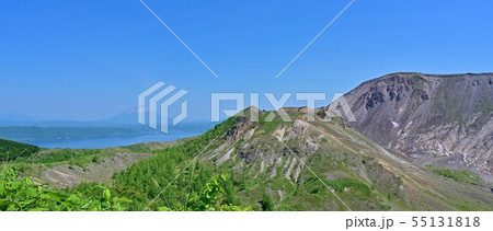 有珠山遊歩道から見た羊蹄山の雄姿＠北海道 55131818