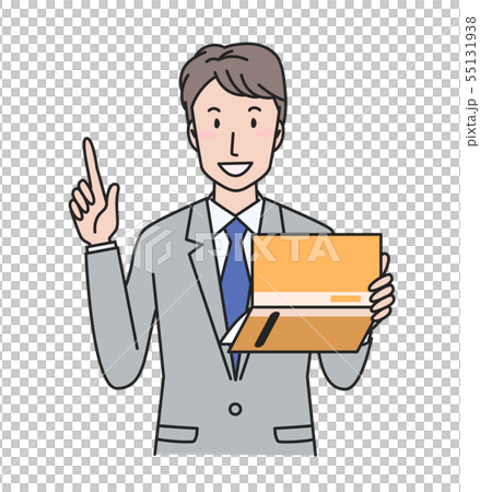 Businessman with a passbook - Stock Illustration [55131938] - PIXTA