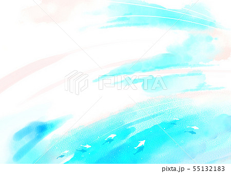 Summer background, abstract watercolor background vector 031 55132183
