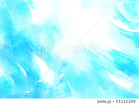 Summer Background Abstract Watercolor のイラスト素材