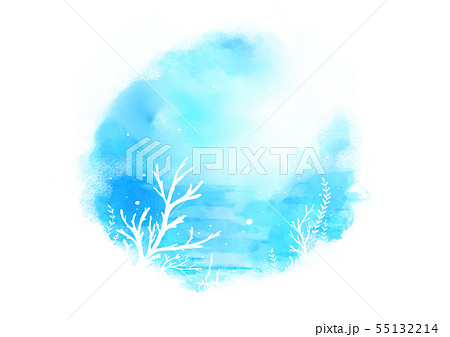 Summer Background Abstract Watercolor のイラスト素材