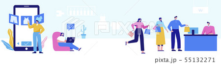 Isometric set of people, human movement concept isolated on white background. 015 Isometric set of people, human movement concept isolated on white background. 015 55132271