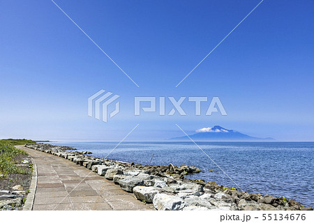 北海道　利尻富士 55134676