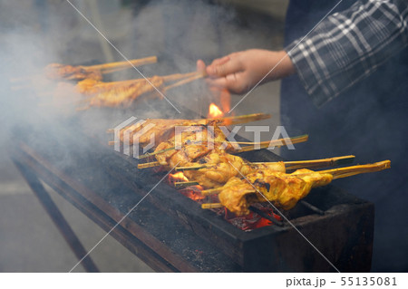 Grilled chicken Ayam Percik 55135081