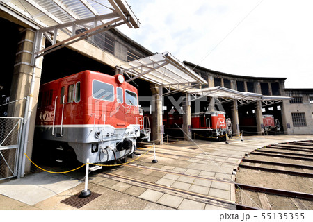 津山まなびの鉄道館 旧津山扇形機関車庫 近代化産業遺産 鉄道記念物 岡山県津山市 津山まなびの鉄道館 旧津山扇形機関車庫 近代化産業遺産 鉄道記念物 岡山県津山市 55135355