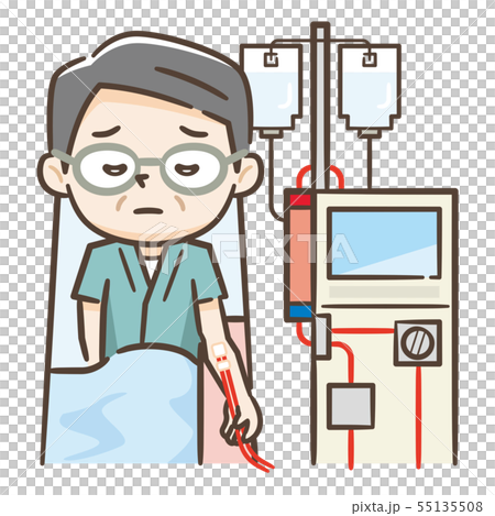 人工透析のイラスト素材